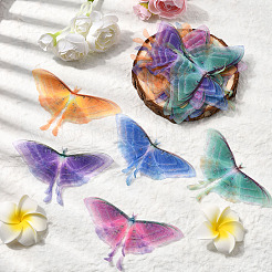 20 stücke 5 farben tuch simulation gaze schmetterling ornament zubehör&nbsp;DIY-SP0005-69