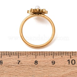 Anillos de dedo de acero inoxidable 304 para mujer&nbsp;SA-CBA6EDB-12G