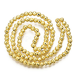 Chapelets de perles en hématite synthétique sans magnétique&nbsp;G-Q465-16G