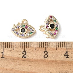 Pendentifs en laiton zircon cubique transparent&nbsp;KK-Q031-47G-01
