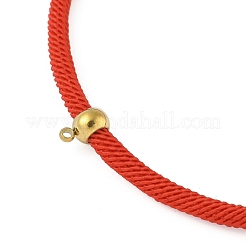 Fabrication de bracelets en cordon rond torsadé en polyester&nbsp;LS-STAS-P408-20G-02