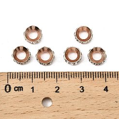 Messing Strass Zwischen perlen&nbsp;X-RB-A020-7mm-01RG
