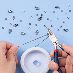Kit de fabrication de bijoux de chaîne de câble en laiton diy 3m&nbsp;DIY-YW0005-75B