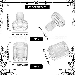 8 jeu de épingles d'espacement en acrylique transparent&nbsp;FIND-CP0002-71