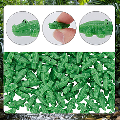 100 pz decorazioni espositive a forma di coccodrillo in resina opaca&nbsp;RESI-SP0001-67B