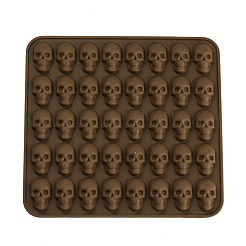 Molde de fondant de estatua de silicona diy de calavera de halloween&nbsp;SIMO-D003-07B