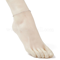 2.5 mm 304 Edelstahl-Büroklammerketten-Fußkettchen&nbsp;AJEW-AN00750