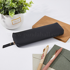 Étui porte-stylo en cuir pu à imprimé litchi&nbsp;AJEW-WH0415-89B