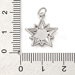 Pendenti in zirconi cubici trasparenti in micro pavè di ottone&nbsp;KK-P308-76P