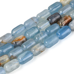 Natürliche blaue Calcit Perlen Stränge&nbsp;G-G980-53B