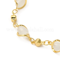 Pulseras de cadena de eslabones de latón&nbsp;BJEW-L685-10KCG