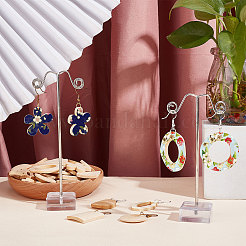 Kits de fabrication de boucles d'oreilles pendantes en bois non teinté à faire soi-même&nbsp;DIY-NB0005-88