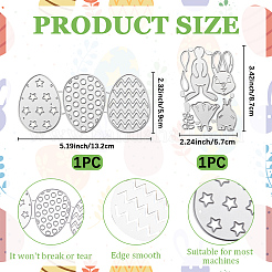 2 Stil Ostern Stanzschablonen&nbsp;DIY-CP0012-04
