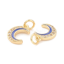 Charms ecologici in ottone con micro pavé di zirconi&nbsp;KK-I698-32G