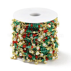 Handgefertigte runde Glasperlenkette&nbsp;CHC-E023-20G-02