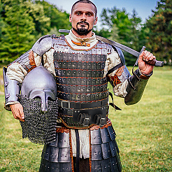 Gürtel-Schwerthalter aus PU-Leder für mittelalterliche Renaissance-Cosplay-Requisiten&nbsp;AJEW-WH0248-585