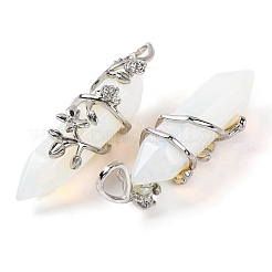 Opalite Doppelterminal spitze Anhänger&nbsp;G-C144-03P-12