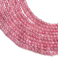 Natürliche rosa Turmalin Perlen Stränge&nbsp;G-A322-A05-2mm