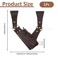 Foderi per coltelli e spade in pelle pu&nbsp;AJEW-WH0348-625B