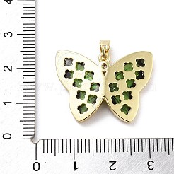 Colgante micropavé cubic zirconia de latón&nbsp;KK-F877-09G