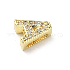 Messing Micro Pave klare Zirkonia Folie Charms&nbsp;KK-I382-04G