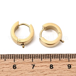 304 Edelstahl Huggie Creolen Ohrring Zubehör&nbsp;STAS-C161-04G