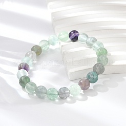 Braccialetti di stirata fluorite naturali&nbsp;BJEW-E373-8mm-10