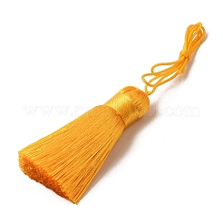 Gros pendentifs pompon de polyester&nbsp;HJEW-K030-A-14