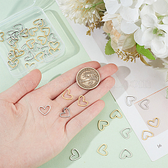 DIY-Set zur Herstellung herzförmiger Ohrhänger aus Edelstahl&nbsp;DIY-DR0001-39