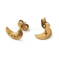 Boucles d'oreilles à tige en acier inoxydable 304 avec placage ionique (IP)&nbsp;STAS-E180-03G
