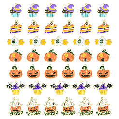 35pcs 7 Arten Halloween-Legierungs-Emaille-Anhänger&nbsp;ENAM-CJ0003-98