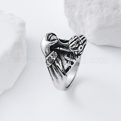 Vintage Punk Fingerringe aus Edelstahl 304&nbsp;YJ4863-4
