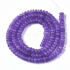 Hilos de abalorios de jade blanco natural&nbsp;G-S366-100