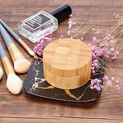 Pot de poudre de bois de bambou&nbsp;MRMJ-WH0065-46