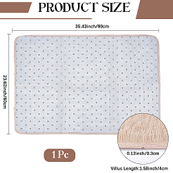 Tapis en fibres de polyester&nbsp;DIY-WH20007-837D