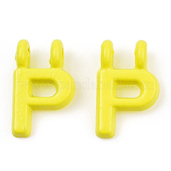 Placage de crémaillère en alliage peint par pulvérisation Pendentifs à 2 boucle&nbsp;PALLOY-N176-01P