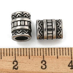 Perline europee retrò in acciaio inossidabile 304&nbsp;STAS-B071-10AS