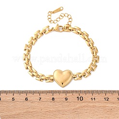 Herz 304 Edelstahl Panther Kettenarmbänder für Frauen&nbsp;BJEW-R027-02G