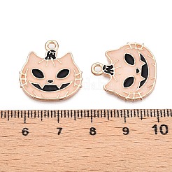 Halloween-Thema Rack-Beschichtung leuchtende Legierung Emaille Anhänger&nbsp;ENAM-N056-239G