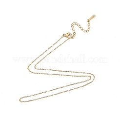 Collar de cadena de cable de acero inoxidable 304 para hombres y mujeres&nbsp;X-NJEW-N050-A03-G12