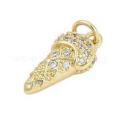 Ottone micro spianare pendenti zirconi&nbsp;KK-G522-24G