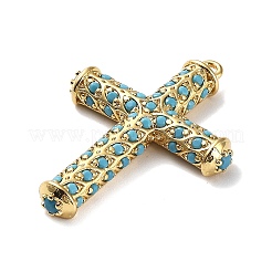 Cremagliera placcatura micro ottone spianare pendenti zirconi&nbsp;KK-Q786-04G