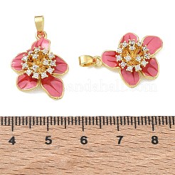 Pendentifs en laiton zircon cubique transparent&nbsp;CU-CBA280C-03G-02