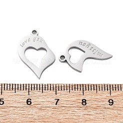 Ciondoli divisi in acciaio inossidabile 304&nbsp;LS-STAS-H235-03C-P