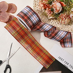 2 rouleau de ruban polyester à motif tartan 2 couleurs&nbsp;OCOR-GF0005-36