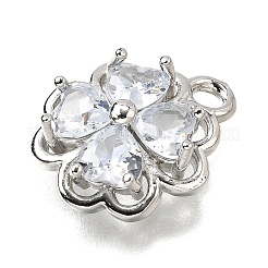 Pendentifs avec zircon cubiques à micro-pavés en laiton&nbsp;KK-D385-01P-01
