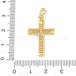 Messing micro pave klare zirkonia anhänger&nbsp;KK-D258-11G-06
