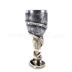 Tazza con teschio 3d in acciaio inossidabile di halloween&nbsp;PW-WG77748-01