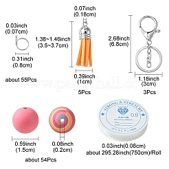 Kit per realizzare portachiavi con cinturini per ciondoli per telefono fai da te&nbsp;DIY-FS0005-39B