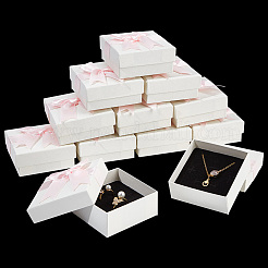 12 boîte à bijoux carrée en carton.&nbsp;CBOX-NB0001-29A